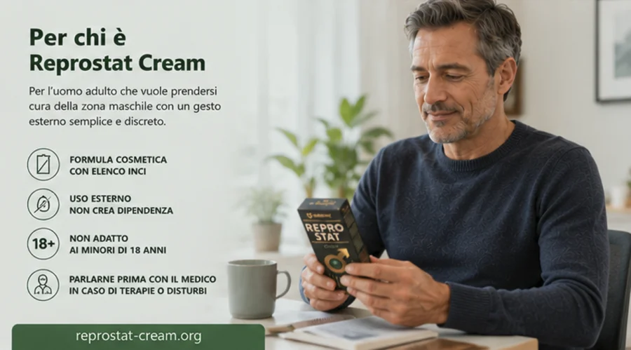 Reprostat Cream — crema per l'uomo adulto che cura la zona maschile
