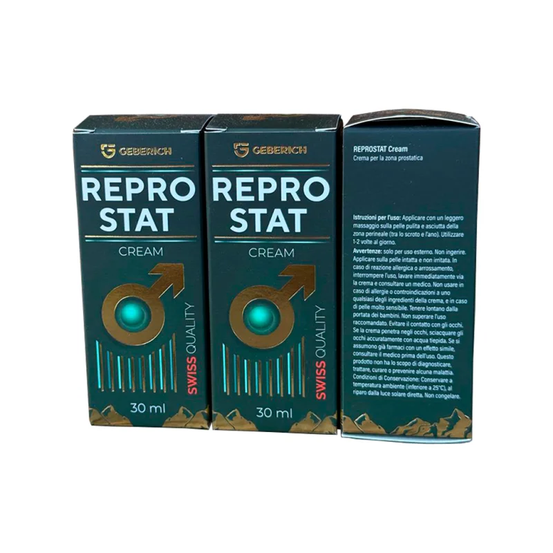 Reprostat Cream — confezione con le istruzioni per l'uso esterno